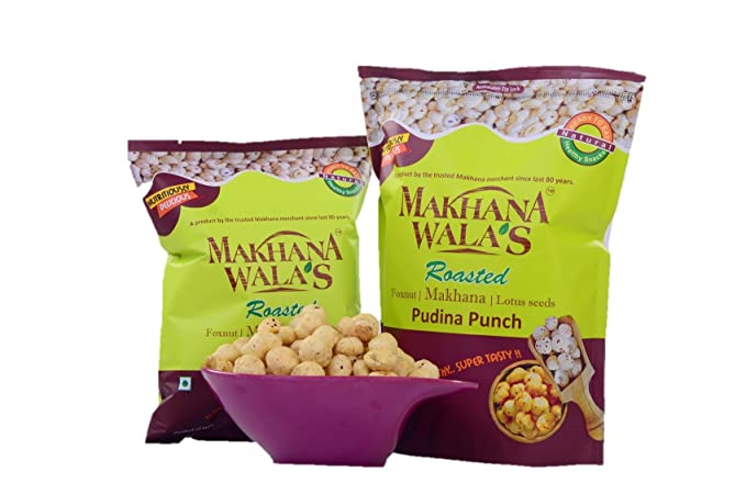 Makhanawalas Roasted Makhana, Pudina Punch, 2x80g