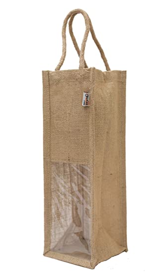 India Jutes Bottle Bag Cover (Beige)