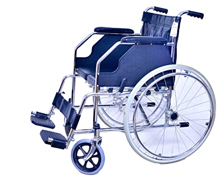 Shubhra Trading Company Steel Wheelchair, Lightweight Wheelc