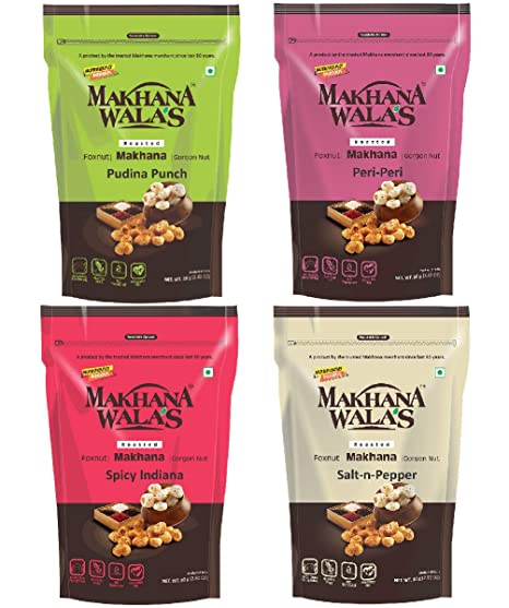 Makhanawala’s Tangy Tasty Roasted & Flavoured Makhana (Foxnu