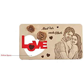 Personalised Engraved Wooden Frame 6.5 X 11.5