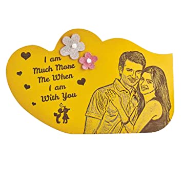 Personalised Engraved Wooden Frame 9.25 X 14.25