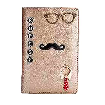 Personalized Passport Cover with Charm for Unisex and Women 