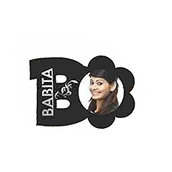 Personalised Acrylic Photo Frame with Name 6.5 X 9.5_Black S