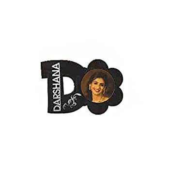 Personalised Acrylic Photo Frame with Name 6.5 X 9.5_Black S