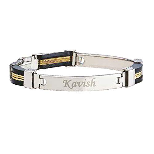 Mens Bracelet | Bracelet for Men |Black & Silver Bracelet f