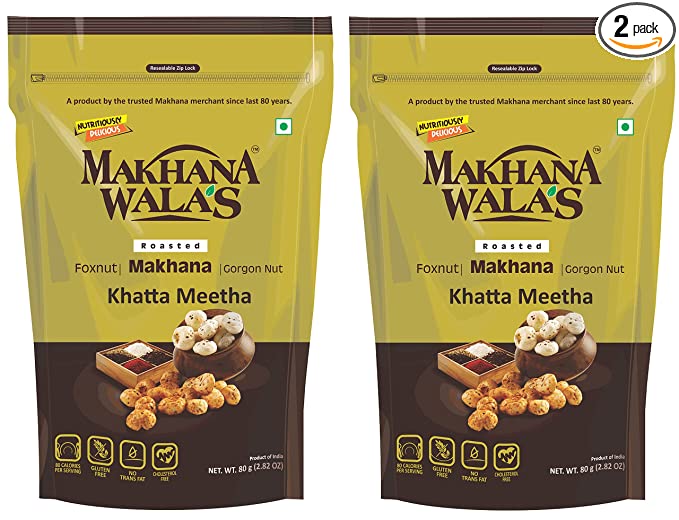 Makhanawala’s Roasted Makhana (Foxnuts)/ Gorgon nut |Khatta 