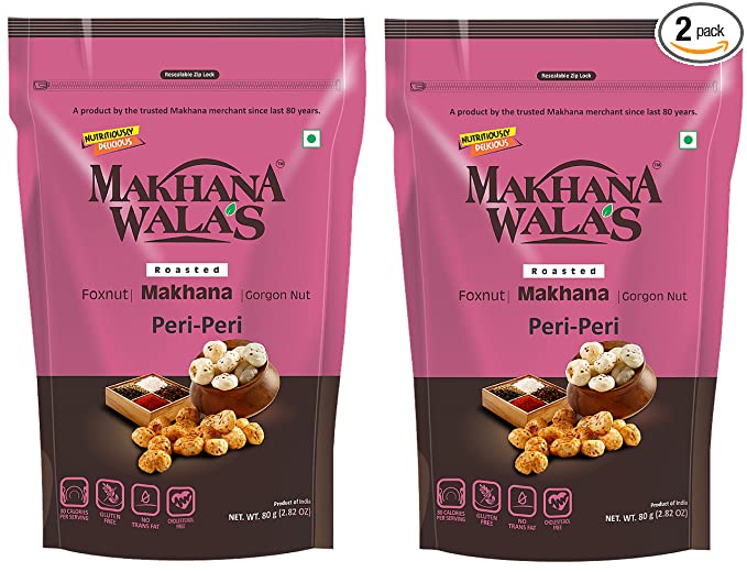 Makhanawala’s Roasted Makhana (Foxnuts)/ Gorgon nut |Peri - 