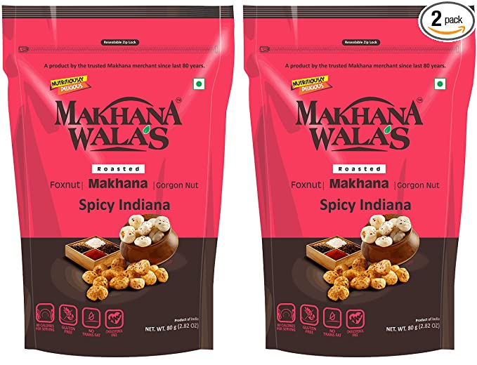 Makhanawala’s Roasted Makhana (Foxnuts)/ Gorgon nut |Spicy I