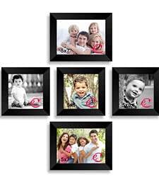Personalized Black Wooden Photo Frame & Acralic Sheet | 2 Un