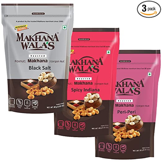 Makhanawalas Roasted & Flavoured Makhana (Foxnuts) | Gorgon