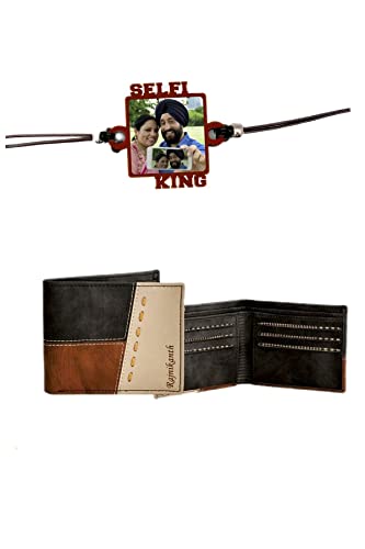 Personalized Rakhi For your Brother with Personalized Wallet