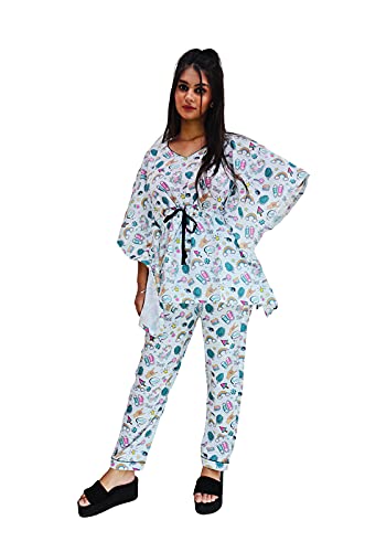 Motley by RiyaJain Womens Swiss Cotton Printed Rainbow Unic