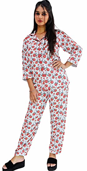 Motley by RiyaJain Womens Swiss Cotton Printed Watermelon C
