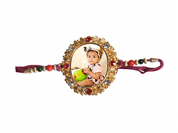 Personalized/Customized Designer Photo Rakhi,Name Rakhi, Art