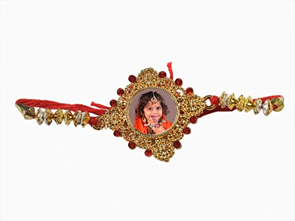 Personalized/Customized Designer Photo Rakhi,Name Rakhi, Art