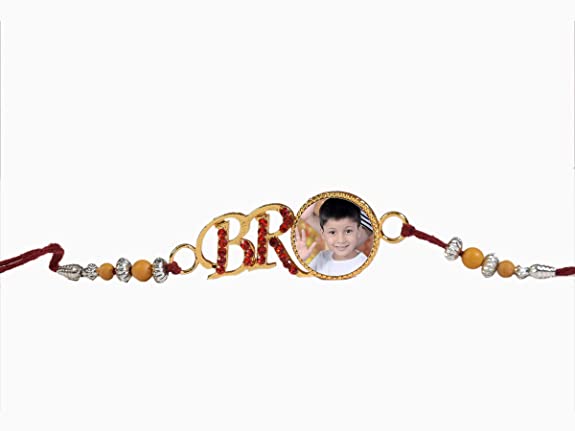 Personalized/Customized Designer Photo Rakhi,Name Rakhi, Art